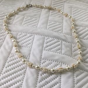 Vintage Germany Faux Pearl Beaded Necklace